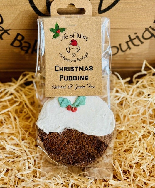 Life Of Riley Large Christmas Pudding Macaroon Dog Treat