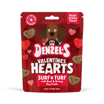 Denzel’s Valentine Surf And Turf Dog Treats