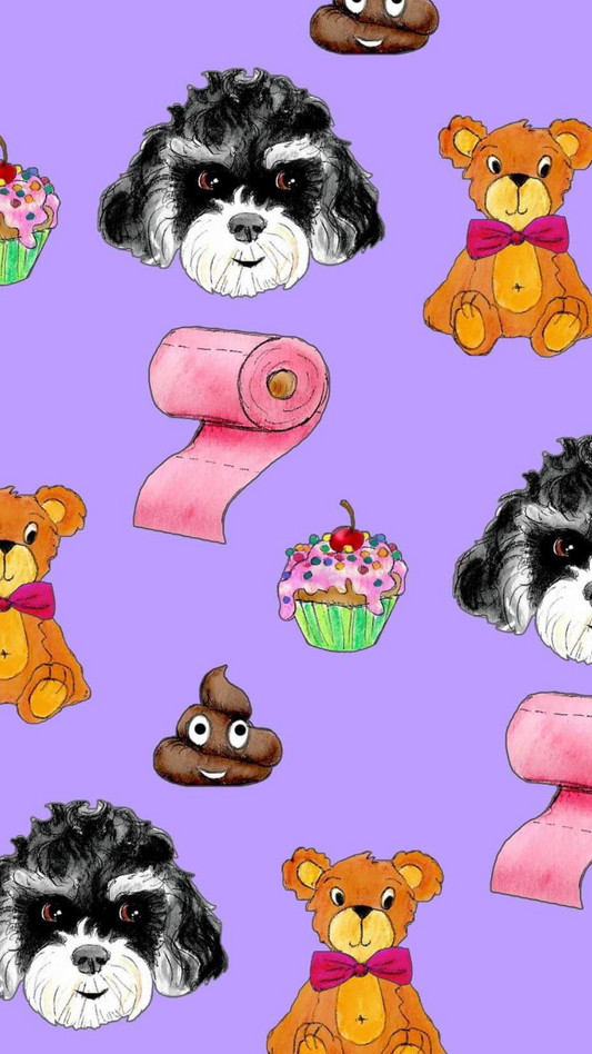 Toilet Rolls And Teddies Phone Wallpaper