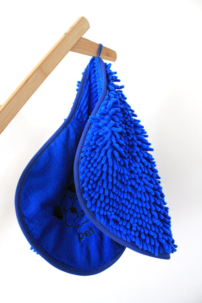 Pet Wiz Quick Drying Microfibre Noodle Towel - Blue