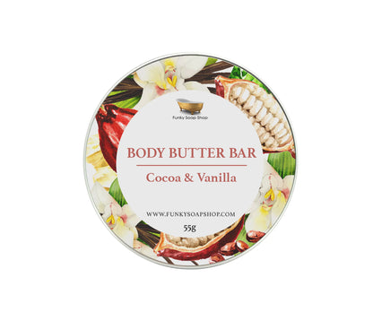 The Funky Soap Shop Body Butter Bar - Cocoa And Vanilla