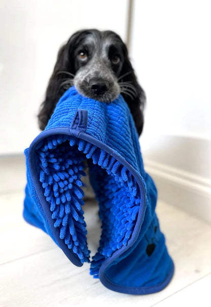 Pet Wiz Quick Drying Microfibre Noodle Towel - Blue