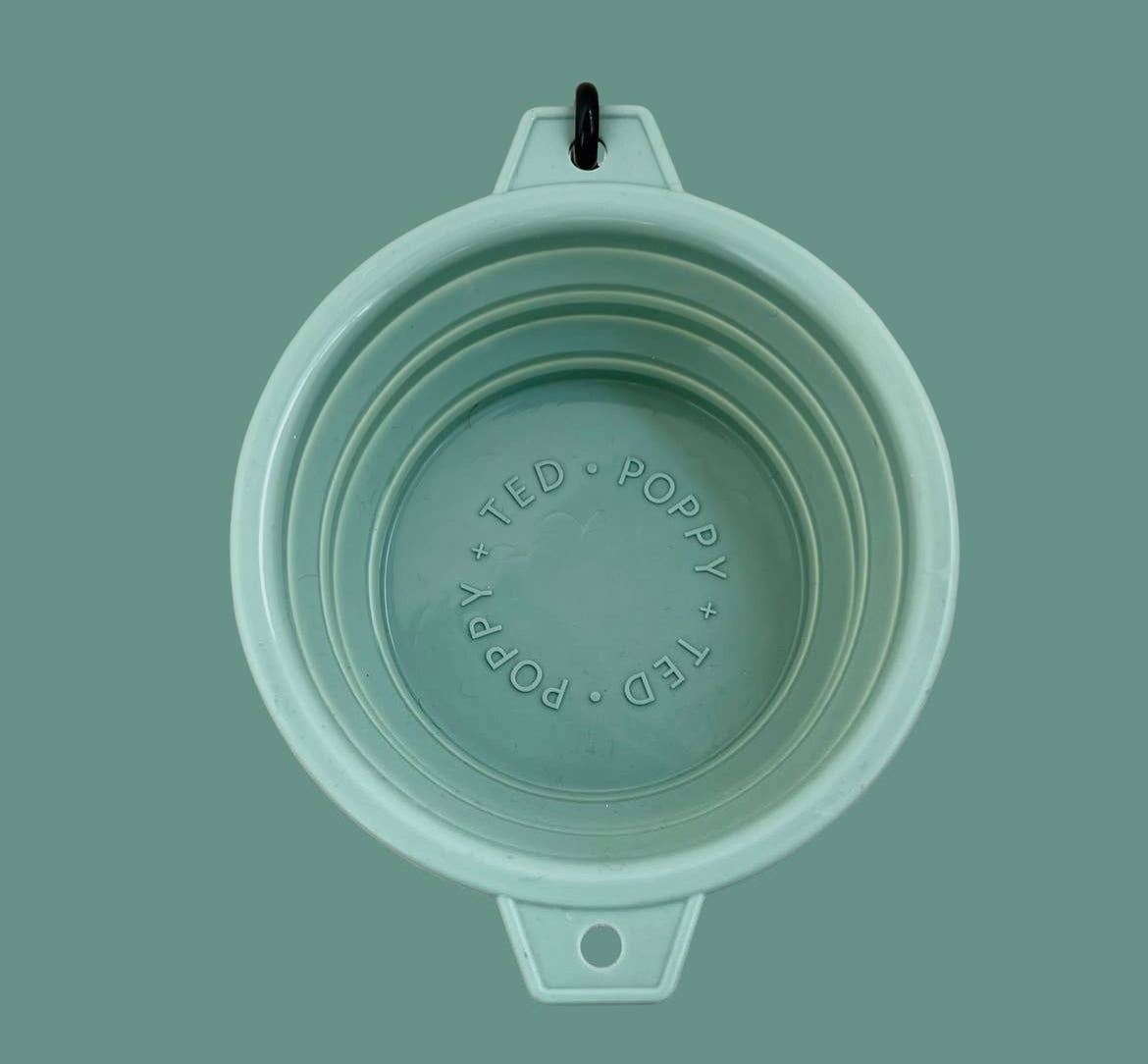 Poppy + Ted Luxe Collapsible Dog Travel Bowl - Green