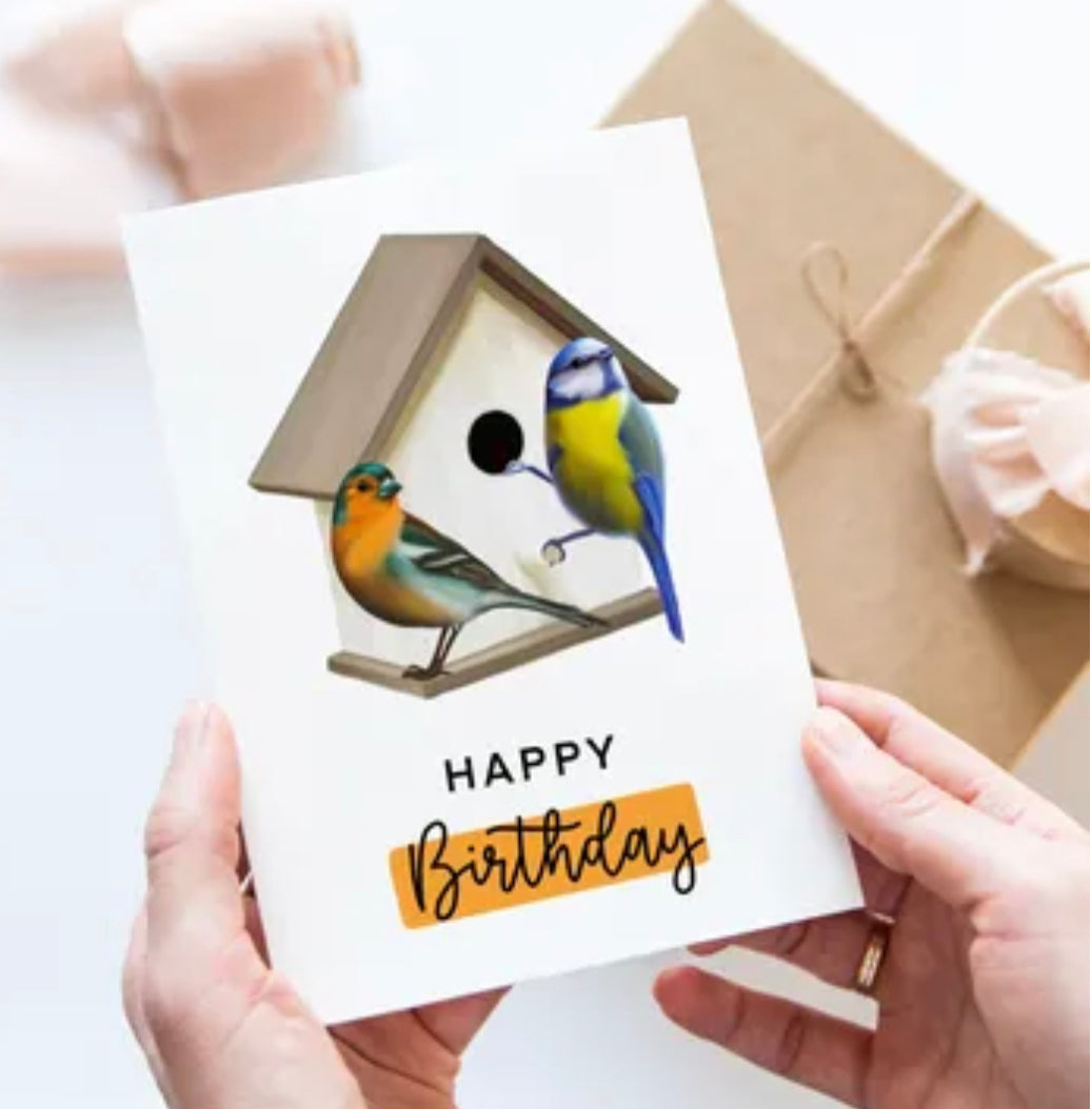 Bird Box A 6 Birthday Card