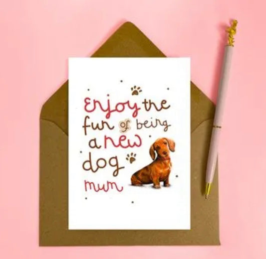 New Dog Mum Dachshund Design A6 Card