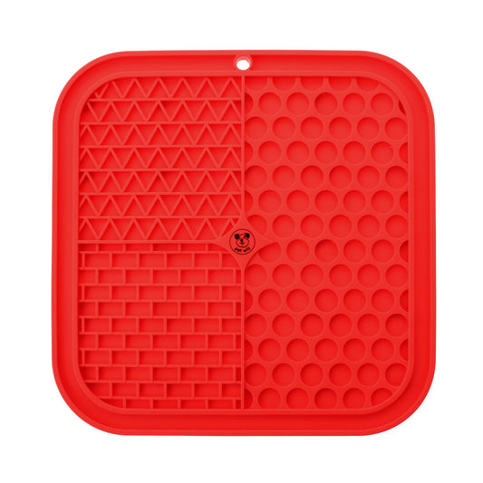 Pet Wiz Silicone Licking Mat - Red
