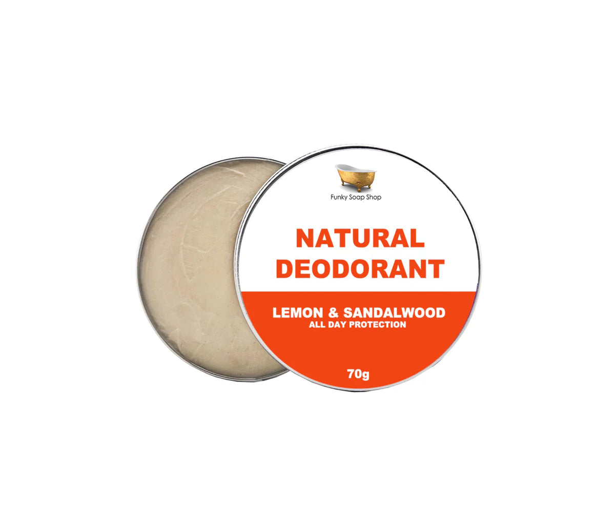 The Funky Soap Shop Natural Deodorant - Lemon And Sandalwood