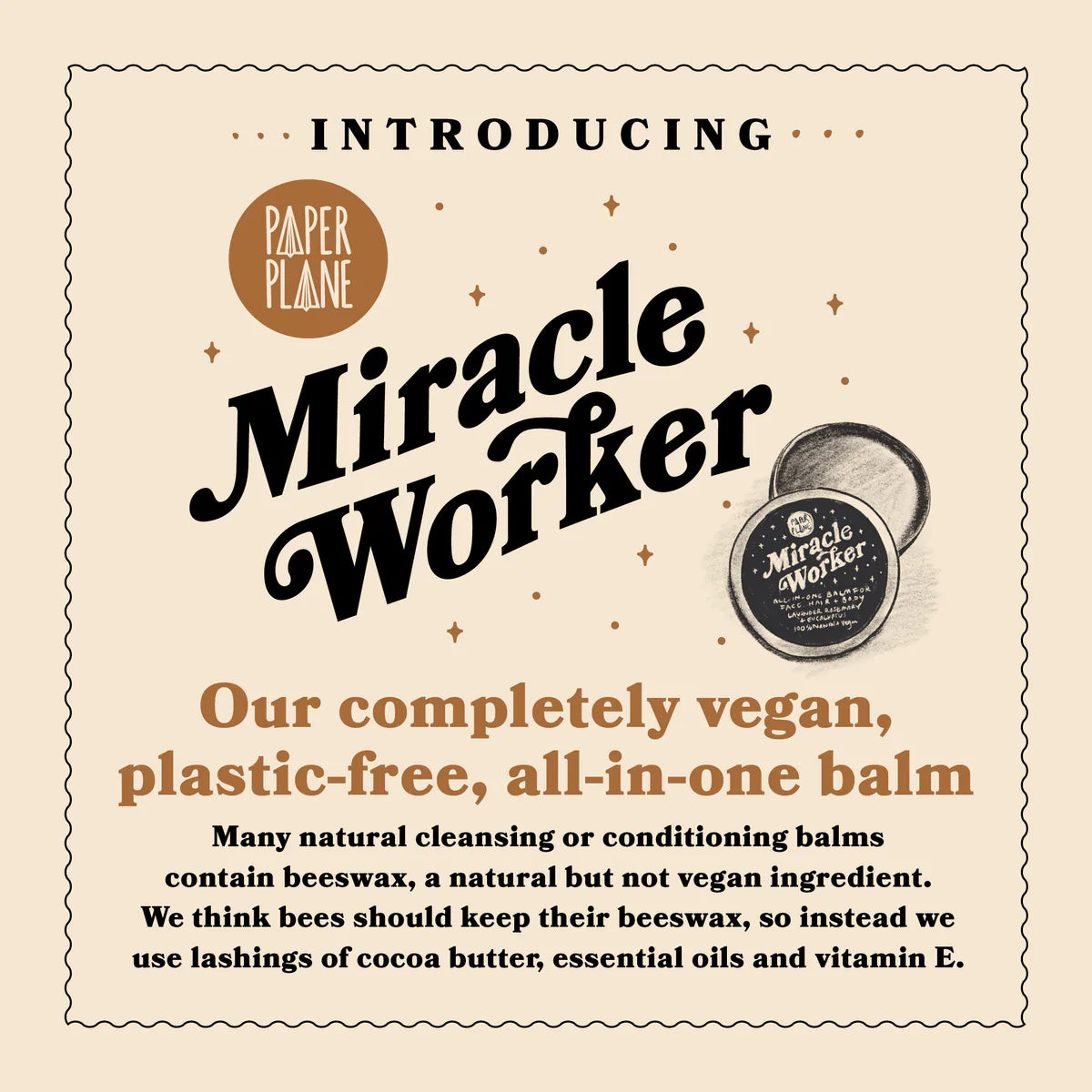 Paper Plane Miracle Worker All In One Balm - For Face, Body And Hair