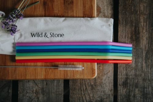 Wild And Stone Silicone Drinking Straws 6 Pack