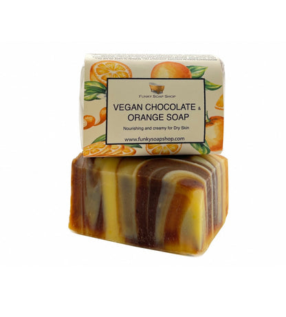 The Funky Soap Shop Vegan Chocolate And Orange Soap