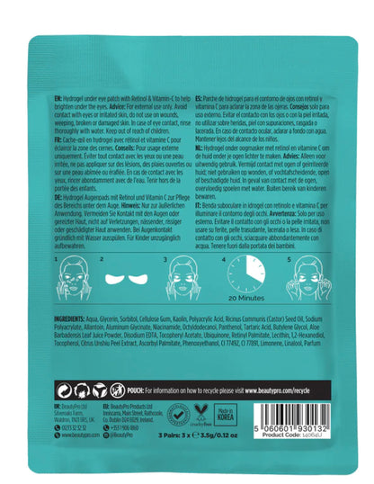BeautyPro Retinol Under Eye Patch (Three pairs)