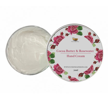 The Funky Soap Shop Cocoa Butter And Rosewater Hand Cream