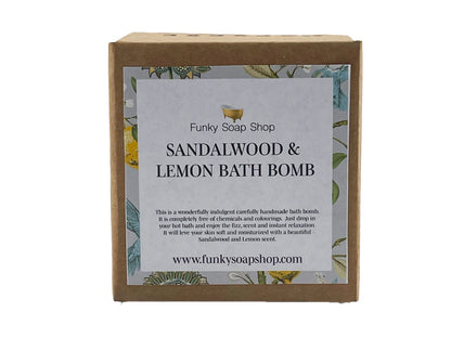 Funky Soap Shop Sandalwood And Lemon Bath Bomb