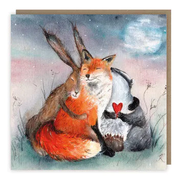 Peace And Huggles Greeting Card