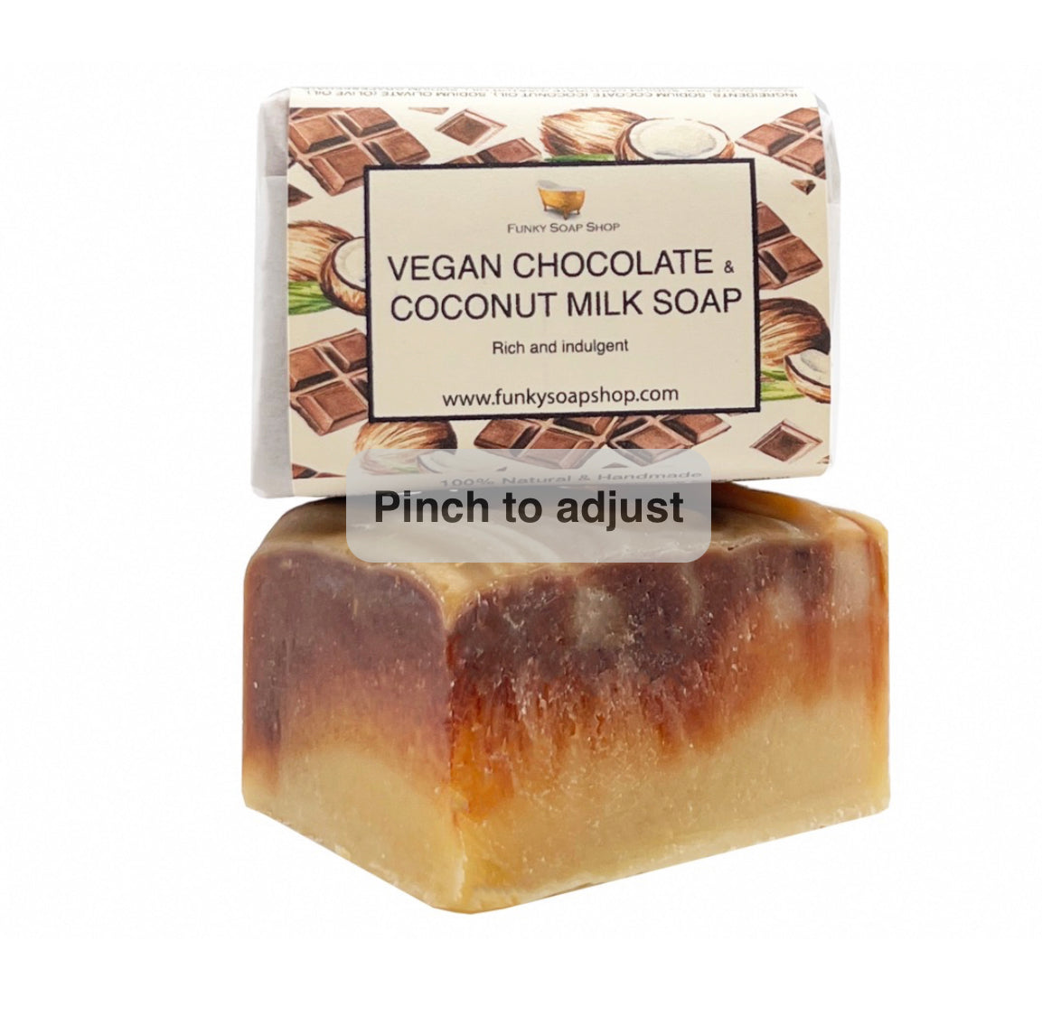 Funky Soap Shop Chocolate And Coconut Milk Soap