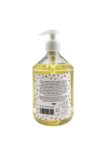The Funky Soap Shop Organic Liquid Castile Soap With Clove And Lemon