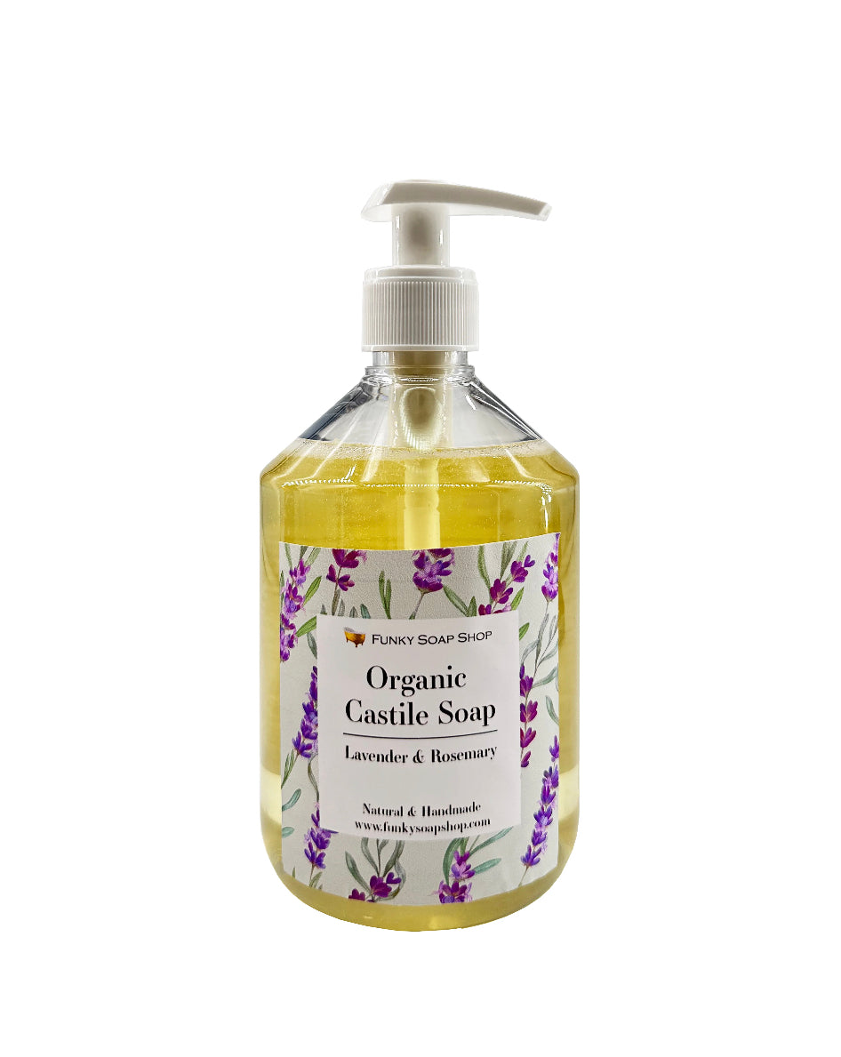 The Funky Soap Shop Organic Liquid Castile Soap With Lavender And Rosemary