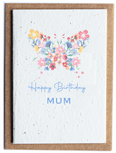 Plantable Wildflower Seed Card - Happy Birthday Mum
