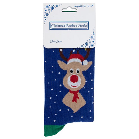 Christmas Reindeer Bamboo Socks