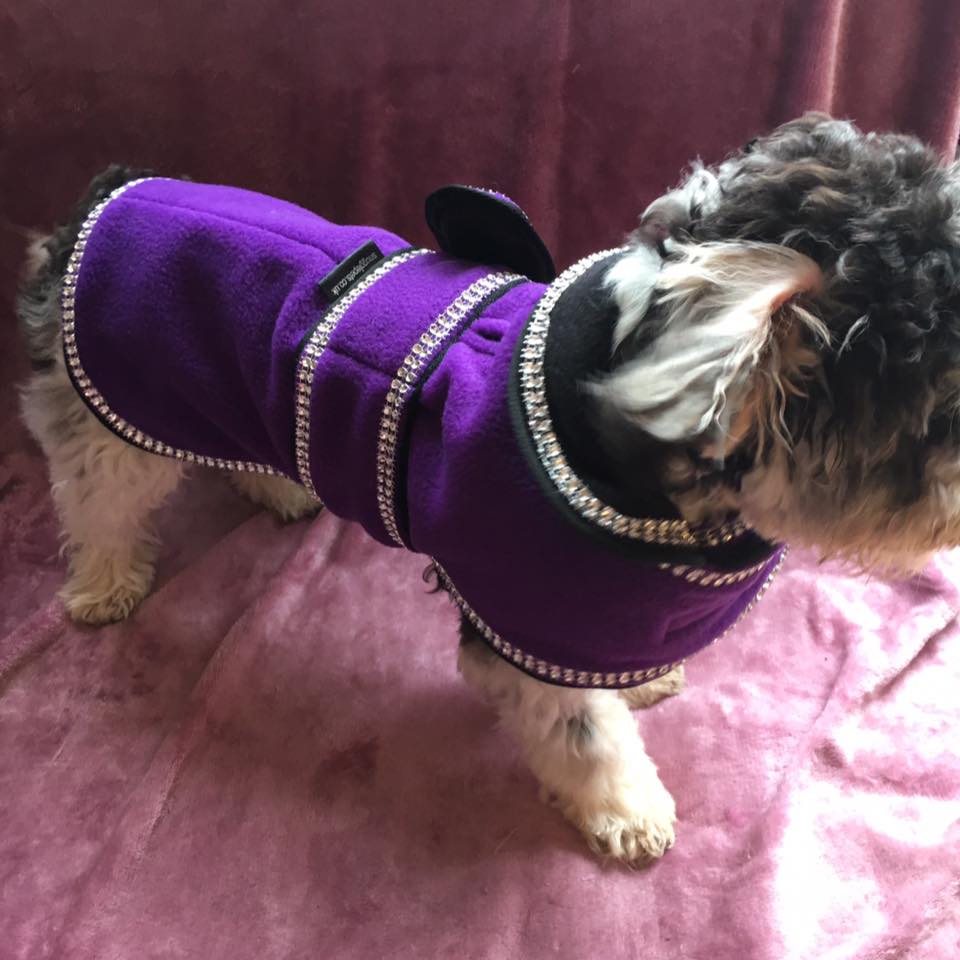 Sparkles Fleece Dog Coat