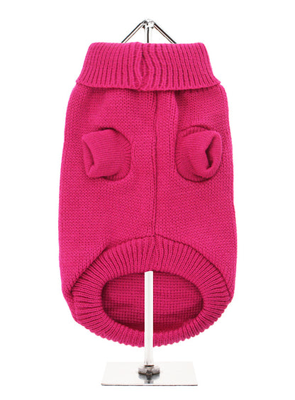 Pink Knitted Dog Jumper